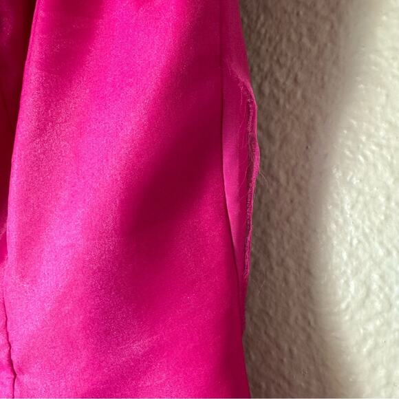 Vintage 80s Hot Pink Barbie Ruffled Sleeve 2 Piece Skirt Set Size Medium/8 - Picture 10 of 10